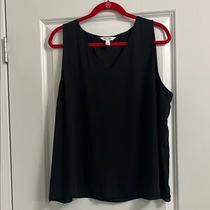 Nine West Black Sleeveless Relaxed Tank Top